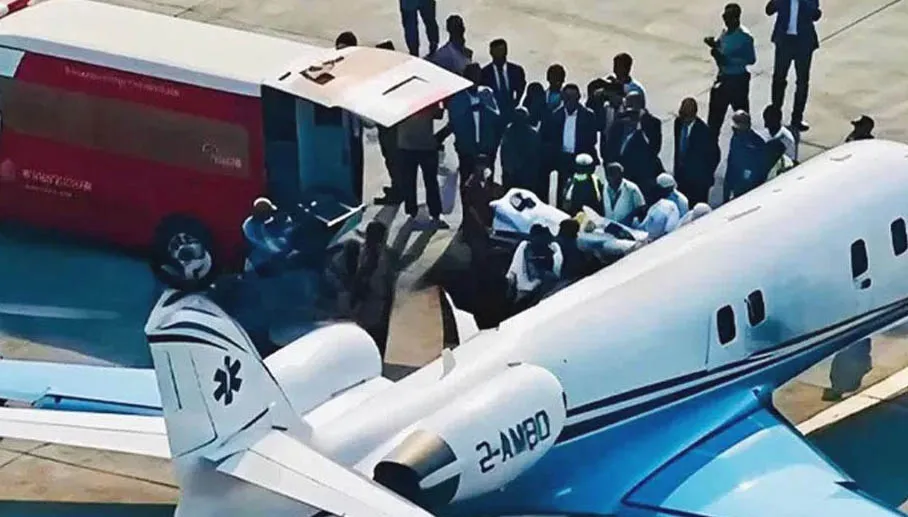 সিঙ্গাপুরে অবতরণ করেছে হাদিকে বহনকারী এয়ার অ্যাম্বুলেন্স